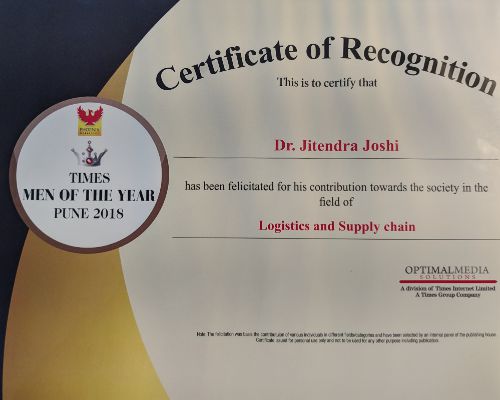 Times Group Certificate of Recognition