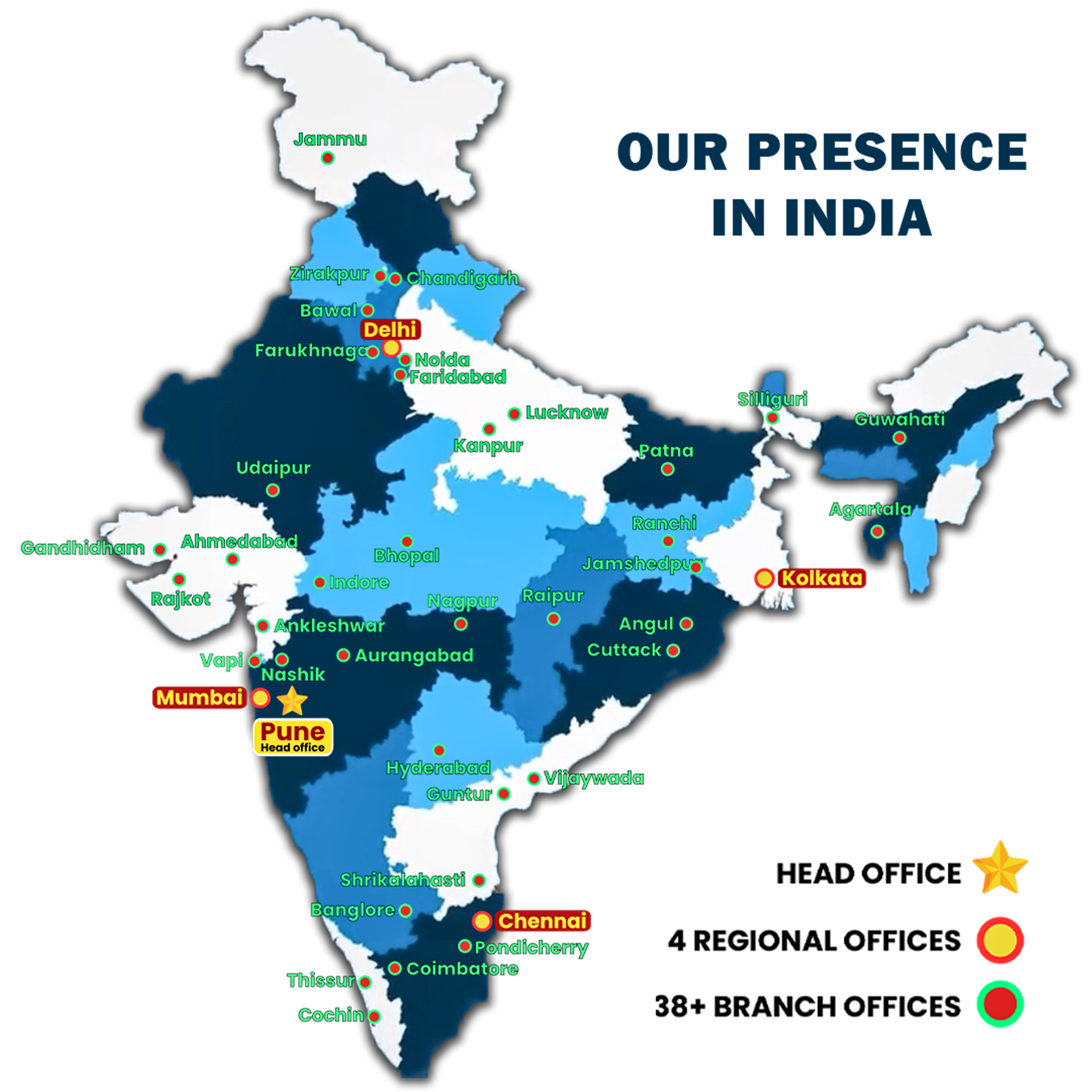 Abhi Impact Logistics Solutions Pan India Presence