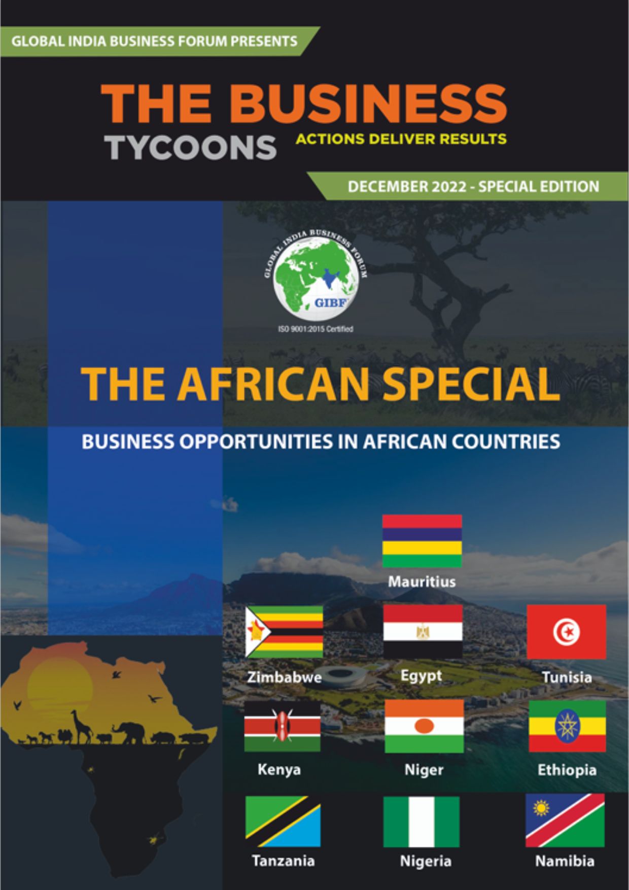 The African Special 2022 magazine highlighting investment trends, emerging markets, and entrepreneurial growth across Africa.