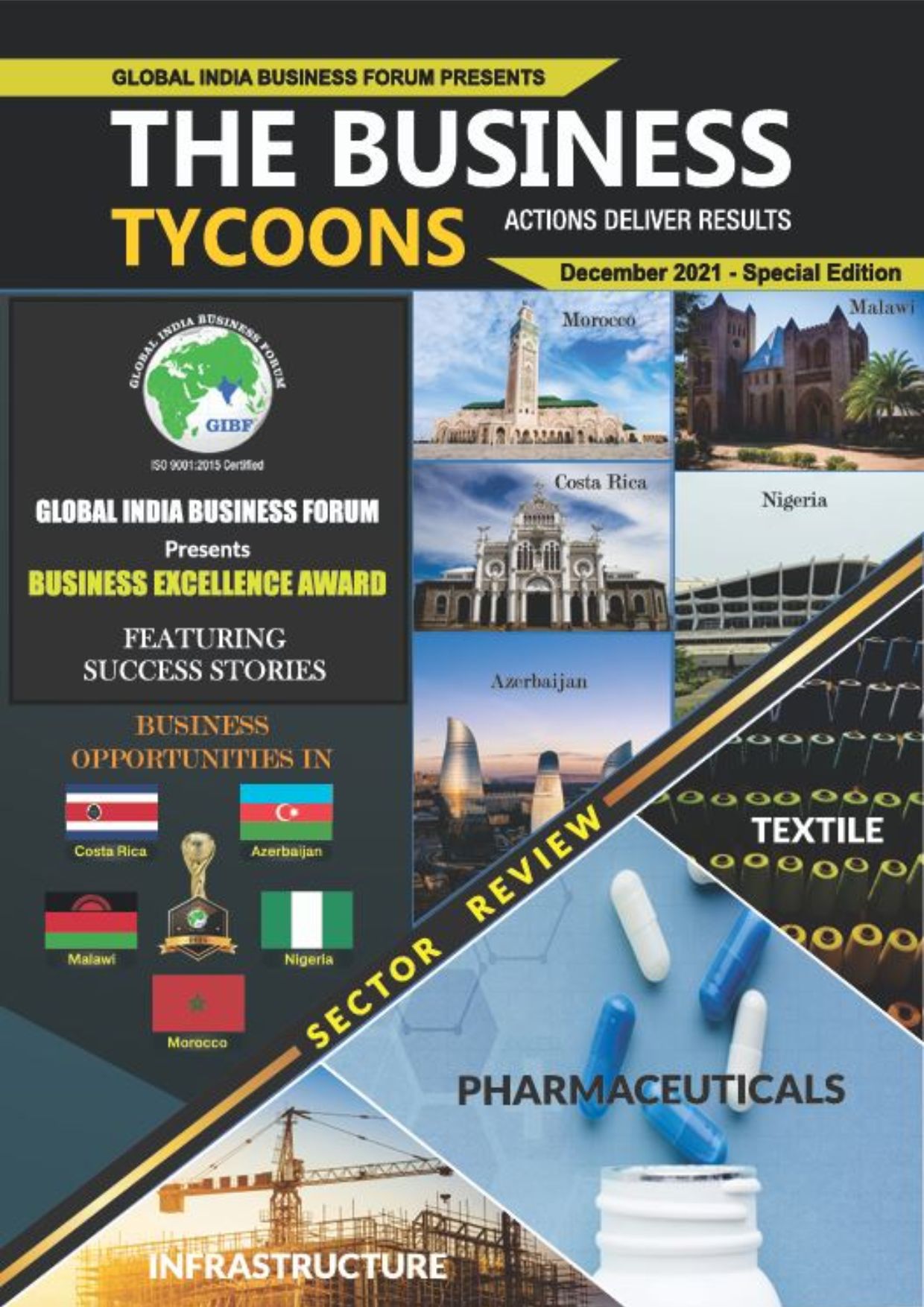 The Business Tycoons 2021 Business Excellence Awards edition showcasing leading businesses, innovators, and industry achiever