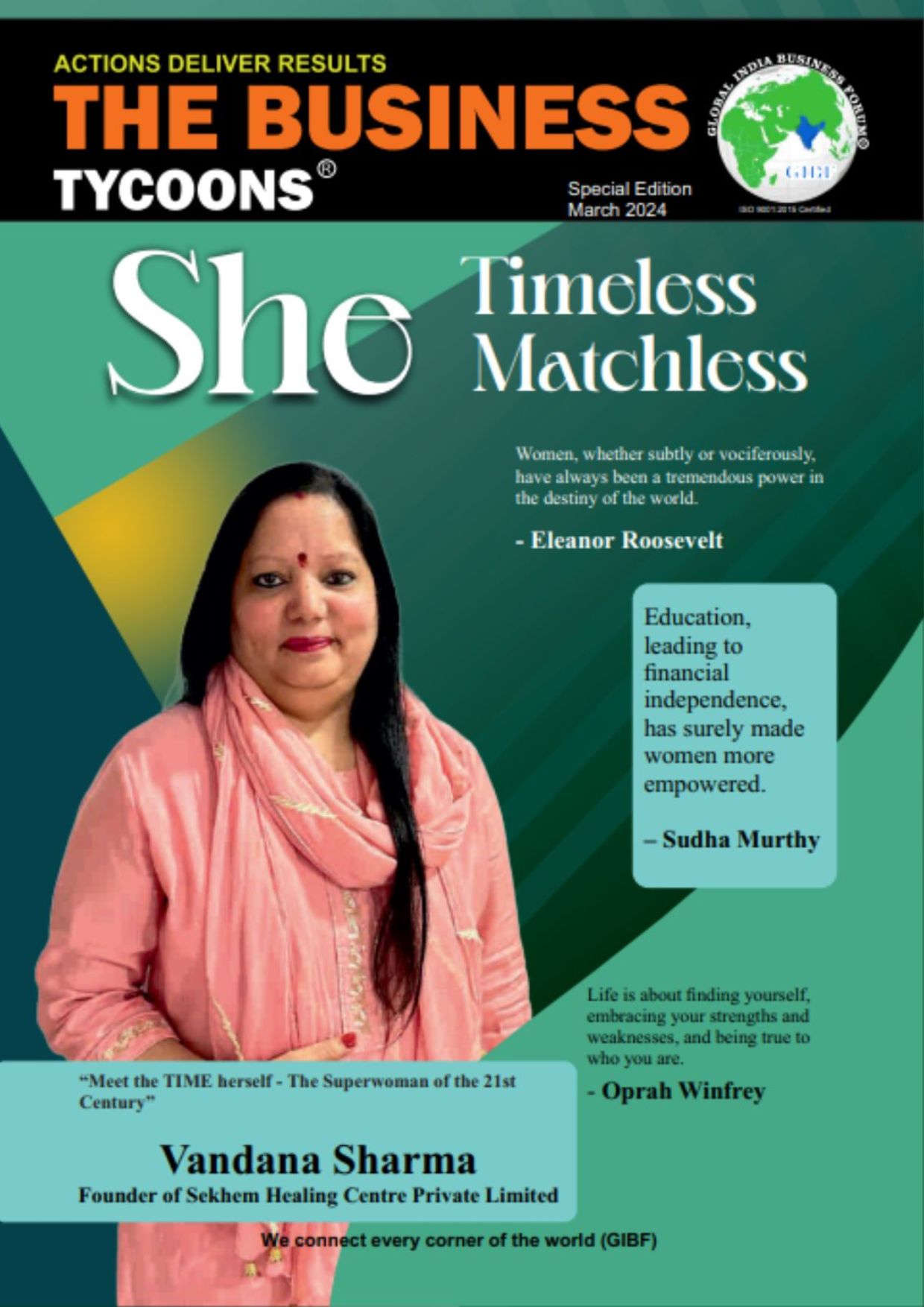 Cover image of The Business Tycoons - SHE Edition in Timeless Matchless Magazine
