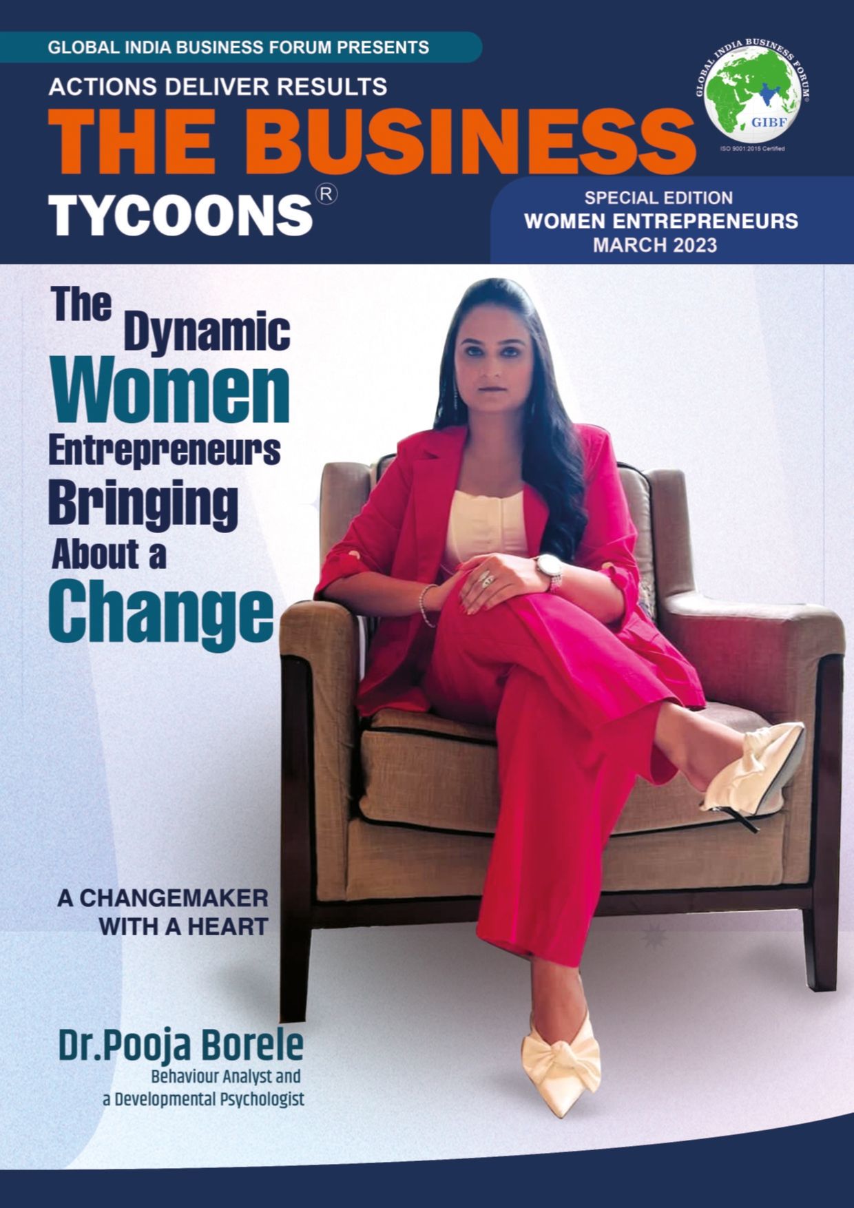 The Business Tycoons 2023 Women Entrepreneurs edition magazine highlighting female entrepreneurs, business innovators, and wo