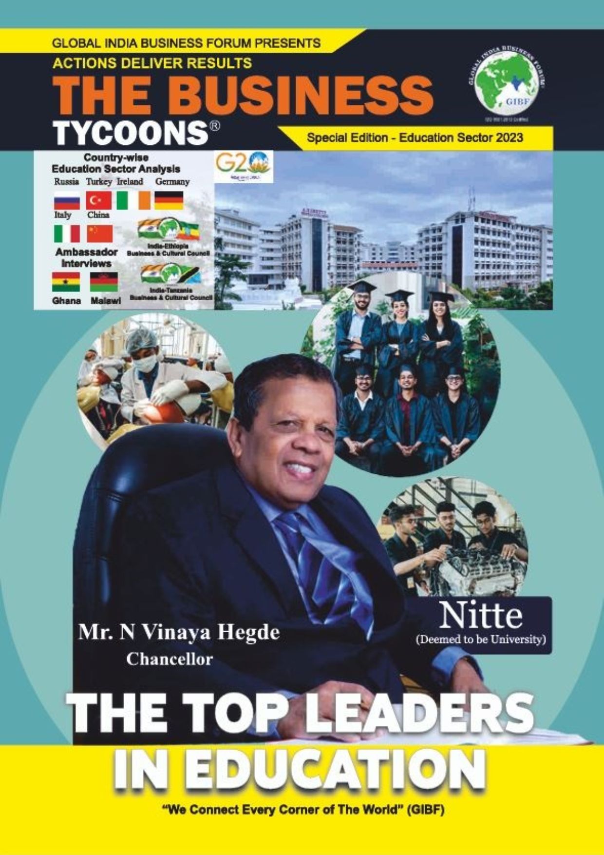 The Business Tycoons 2023 magazine showcasing world-leading entrepreneurs, innovators, and business leaders shaping global ma